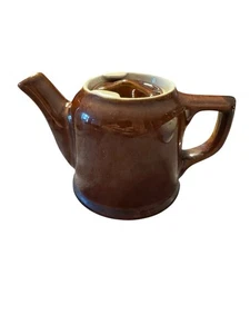 Vintage Brown Hall Pottery Teapot with Lid Tea for One - Picture 1 of 15
