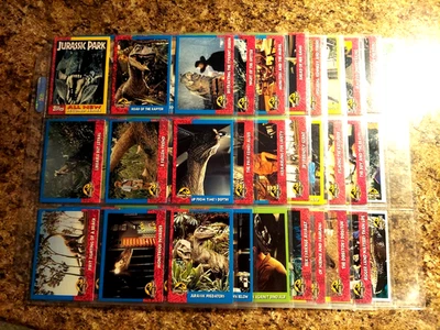 JURASSIC PARK TRADING CARD SET SERIES 2 - 66 CARDS + 11 STICKERS + PUZZLE - READ - Image 1 of 4