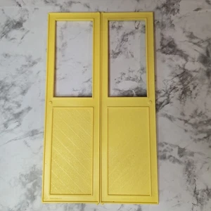 Barbie Dream House 1978 A Frame Back Doors with Window Opening - Picture 1 of 4