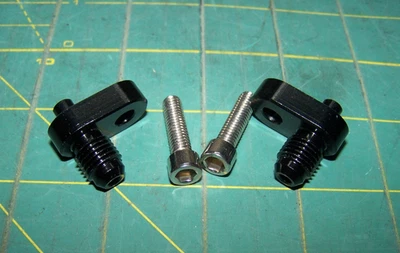 2x Steam Vent Fitting -4 AN Coolant Cooling LS1 LS2 LS6 LS7 BLACK A-TEAM 81203 - Image 1 of 4