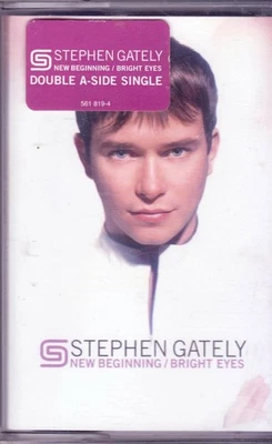 Stephen Gately New Beginning / Bright Eyes cassette UK A&m 2000 has info sticker - Image 1 of 2