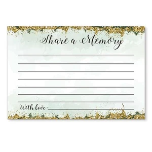 Share A Memory Cards, Pack of 50, Memory Cards for Celebration of Life, Weddi... - Picture 1 of 5