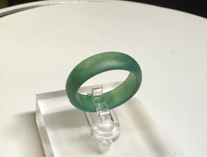 Ring Agate Natural Stone Green Gemstone 1.89g Size O1/2 - Picture 1 of 8