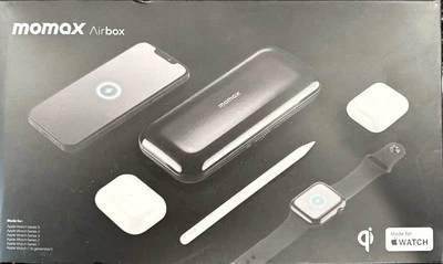 Banco de alimentación inalámbrico multifuncional Momax AirBox, negro, ¡usado una o dos veces! Foto 1 de 4