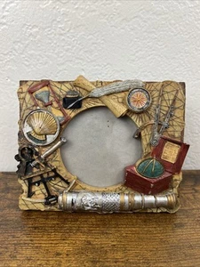Vintage Russ Explorer Theme 3” Picture Frame Exploration Themed - Picture 1 of 6