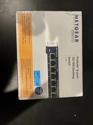 NETGEAR  ProSafe (FS108) 8-Ports External Switch 10-100 Desktop Switch - Image 1 of 4