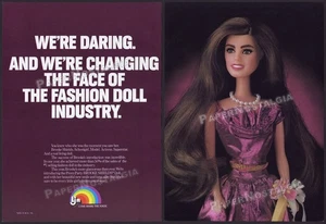 Bambola BROOKE SHIELDS - originale 1983 Trade AD / ADVERT / LJN promo _ ballo festa - Foto 1 di 3