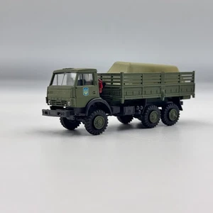 KAMAZ-4310 Ukrainian Army 6x6 Military Cargo Truck with Canvas Cover 1/87 H0 - Picture 1 of 5