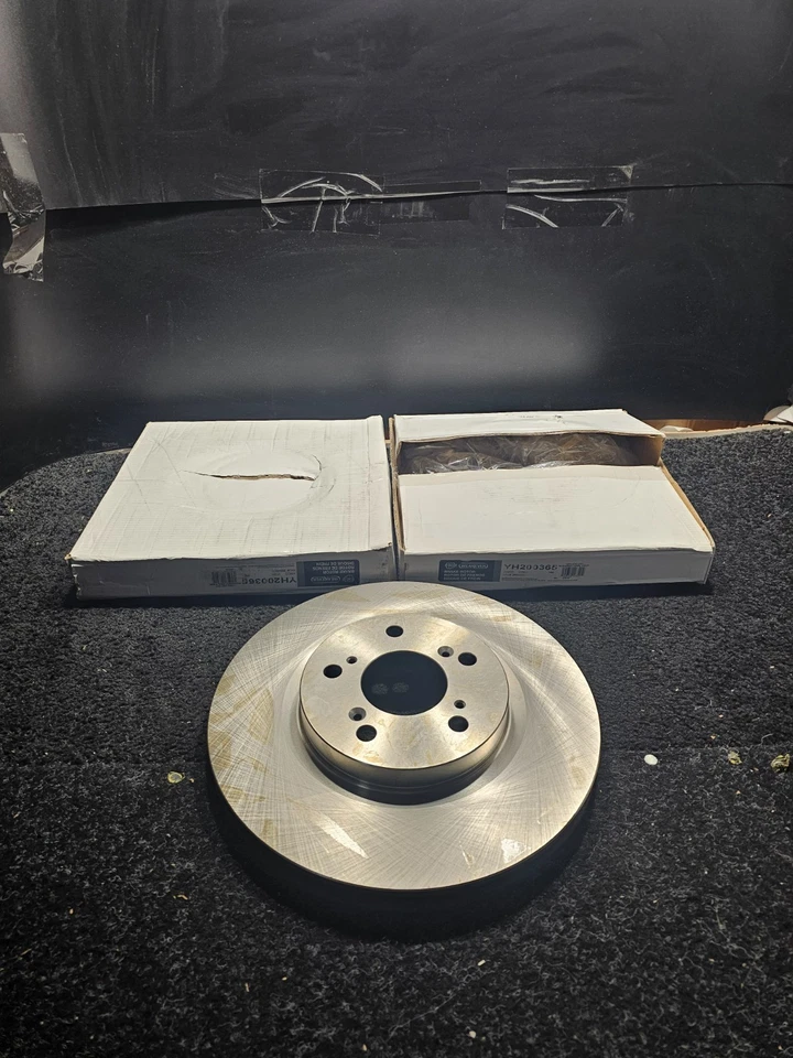 (CANTIDAD 2) Rotor de disco de freno delantero ventilado para Acura RL 2005-2012 YH200365 Foto 1 de 4