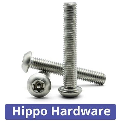 MONSTER HARDWARE Torx Button Security Bolts Anti Vandal Tamper Screw M3 M4 M5 M6 M8 M10 Stainless