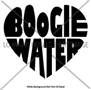 Boogie Water Heart Whitewater Kayaking Boating River Sports Die Cut Vinyl Decal - Picture 1 of 18