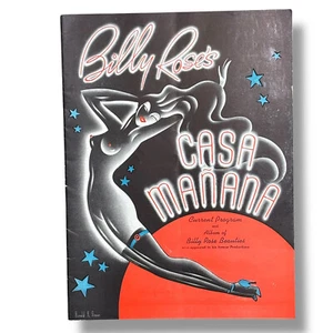 1937 Casa Manana Program Billy Rose Frontier Centennial Burlesque Showgirls VTG - Picture 1 of 23