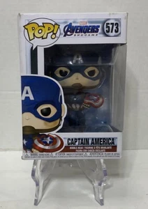 Funko POP! Marvel: Avengers Endgame CAPTAIN AMERICA Figure #573 LIGHT DAMAGE BOX - Picture 1 of 12