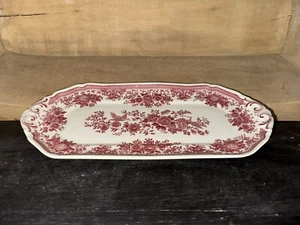 Villeroy & Boch Red Fasan Pattern Sandwich Tray - Picture 1 of 3
