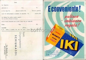 PUBBLICITA' DETERSIVI-IKI-SCHIUMASOL MILANO-C9-87 - Imagen 1 de 1