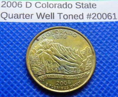 2006 D COLORADO STATE WASHINGTON QUARTER Nicely toned #20061 - Image 1 of 2