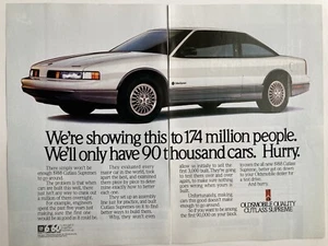1988 Oldsmobile Cutlass Supreme Print Ad - Picture 1 of 3