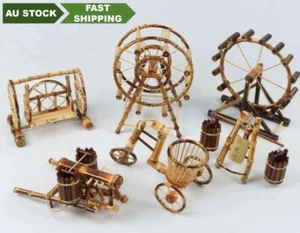 Bamboo Creative Handcrafted Handmade Vintage Traditional Artwork Home Decoration - Foto 1 di 57