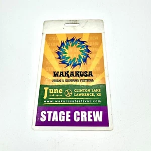 Wakarusa Festival Bühnencrew Backstage Pass Laminat Clinton Lake Lawrence KS - Bild 1 von 3