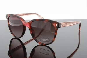 Cole Haan Sunglasses Women's CH7043 261 Burgundy Tortoise 55mm Brown Lens NEW! - Picture 1 of 8