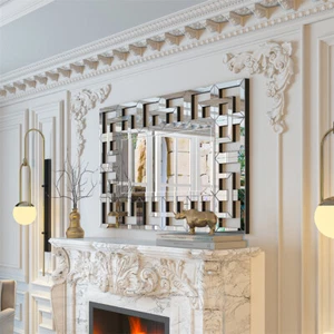 Art Decorative Wall Mirrors Large Grecian Venetian Sliver Mirror for Hotel Home - Picture 1 of 12