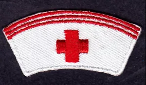 NURSE CAP Iron On Patch Profession Medical Nurse - Picture 1 of 2