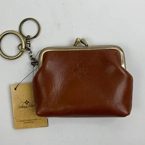 Patricia Nash Heritage Large Borse Keychain coin purse pouch bag leather New NWT - Picture 1 of 12
