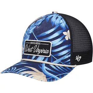 Men's '47 Navy West Virginia Mountaineers Tropicalia Hitch Adjustable Hat - Picture 1 of 4