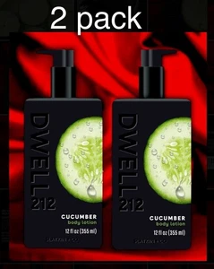 Paquete de 2 lociones corporales de pepino DWELL 212 Slatkin + Co. GRANDES 355 ml (12 oz) cada una - Imagen 1 de 24