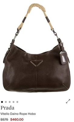 Prada Vitello Daino Rope Hobo (brown) - Image 1 of 4