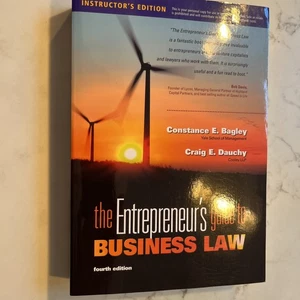 The Entrepreneur’s Guide to Business Law, 4th Edition - Instructor’s Guide SC Neu - Bild 1 von 7