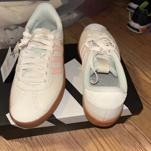 Adidas VL Court 3.0 JP5348 Sneakers Women's White Coral Sportswear Shoes TF7243 - Picture 1 of 5