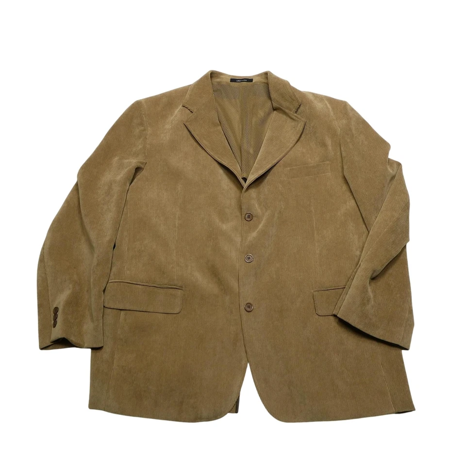 Blazer LaCrosse Masculino 50R Veludo Bronzeado Casaco Esportivo Feito nos EUA Bill's Toggery - Imagem 1 de 4