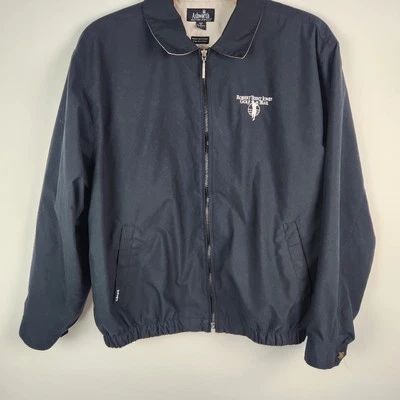 Chaqueta de golf Ashworth Weather negra para hombre talla L logotipo de Robert Trent Jones Foto 1 de 4