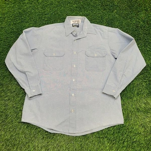 Vintage Filedmaster Button Shirt XL 16 23x30 Blue - Picture 1 of 9