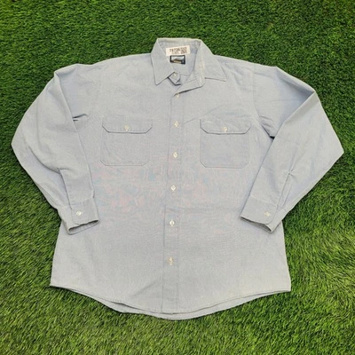 Vintage Filedmaster Button Shirt XL 16 23x30 Blue - Image 1 of 4