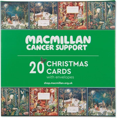 Macmillan Festive Forests Charity Christmas Cards – Pack of 20 Luxury and Eco-Fr