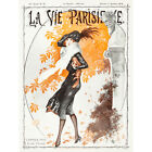 La Vie Parisienne Fall Fashion Woman Dog Magazine Cover Large Art Print 18X24 In