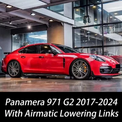 For 2017-2024 Porsche Panamera 971 Adjustable Lowering Links Air Suspension Kit - Image 1 of 4