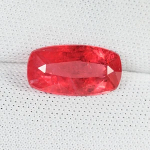 3.07 ct TOP LUSTROUS VIVID PINK RED NATURAL RHODONITE CUAHION See Vdo 5903 ! - Picture 1 of 2