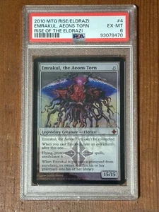 FOIL Emrakul, The Aeons Torn- PSA Graded EX-MT- Rise of the Eldrazi, Pre-release - Picture 1 of 2