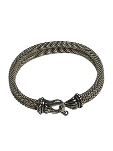 Designer vintage mesh cuff clasp sterling silver bracelet Espo Sig Esposito - Picture 1 of 8