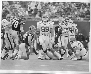 New York Jets # 99 Mark Gastaeu 8 x 10 Poly contrast Photograph Archival - Picture 1 of 1