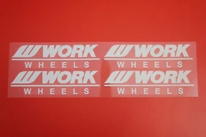 4 x Work Wheels Meister Wheel Decal Sticker White for CR01 S1 I1 M1 S1HC Xstrap - Picture 1 of 6