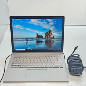 MICROSOFT SURFACE BOOK I7-6600U@2.6 GHz 16GB RAM 1TB NVMe W10P TOUCH W\AC *READ - Afbeelding 1 van 12