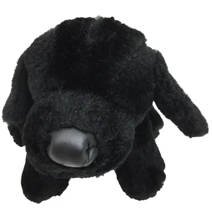 Black Lab Puppy Dog Ganz Lil’Kinz HS136 Plush 7" Toy Lovey No Code - Picture 1 of 7