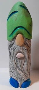 Chainsaw Carved Cedar Gnome Figure 19" Tall Signed Art - Picture 1 of 6