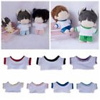 20cm Mini T-shirt Contrasting Color Base Shirt Doll Outfit  Stuffed Toys