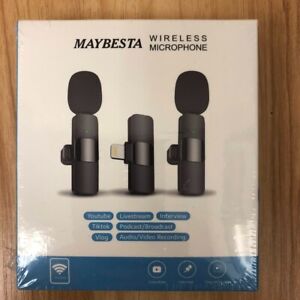 MAYBESTA Professional Wireless Lavalier Lapel Microphone for iPhone, iPad