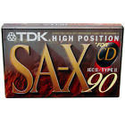 ⭐⭐TDK SA-X 90 TYPE II Chrome Blank Audio Cassette Tape (1995) BRAND NEW & SEALED